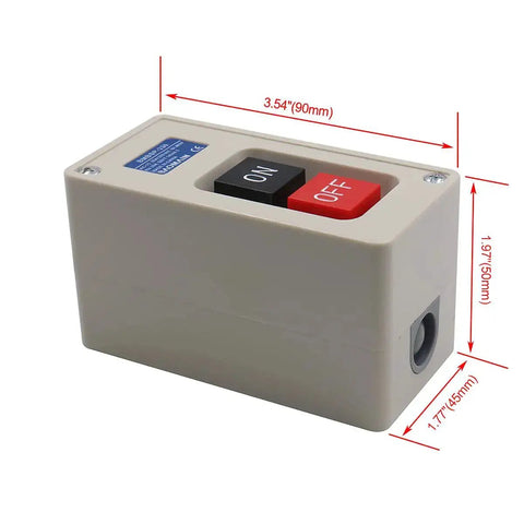 Heavy Duty 3 Phase On Off Push Button Switch With Self Locking Power For 380V And 220V 30A Motors Pumps And CNC Machines Industrial Motor Starter 3 Pole 3 Phase BMBSP 330 TBSP 330 with dimensions