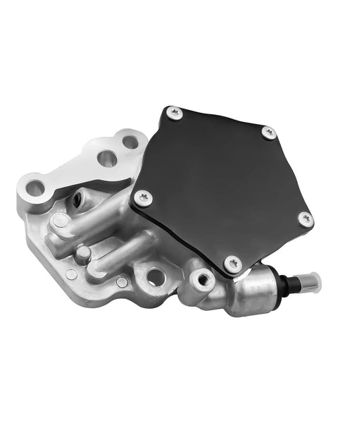 Brake vacuum pump with black cover plate; silver aluminum housing for 1.4L–1.5L Chevy engines