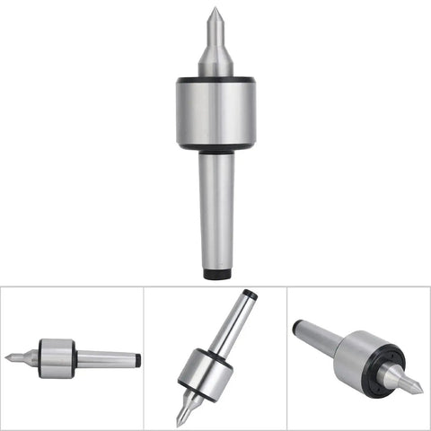 60 Degree CNC Live Center For Lathe Tailstock With High Accuracy 0.000197 Inch Carbon Steel Built Tough For Lathe Turning And CNC Work Heavy Duty 440 Lb Load One Piece Molding Balanced Revolving Center.