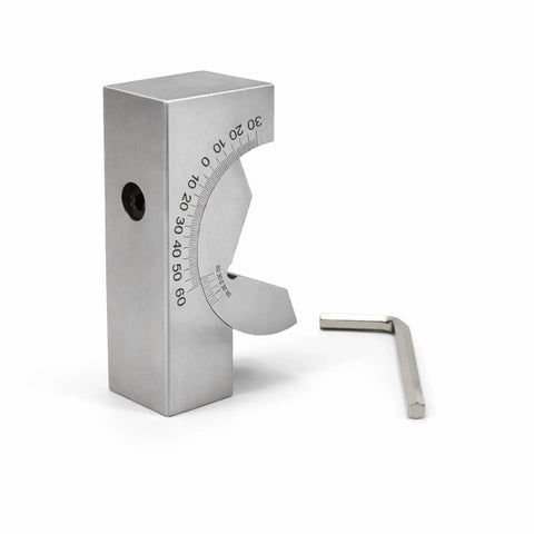 Adjustable Angle V Block Milling Gauge Set Pro Grade Stainless Steel Micro High Precision Setup With Wrench 0 To 60 Degrees AP25