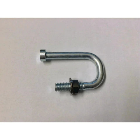 J Bolt Catch For Crossboxes Kit Of 2 With Securing Nuts In Durable Steel, shown is one J bolt with nut, part number 29752 0 KIT