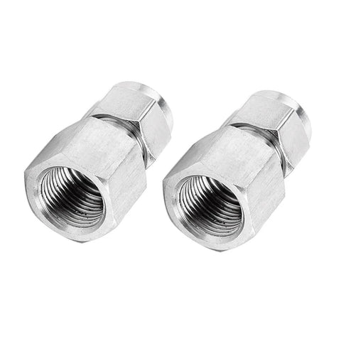 Pysrych stainless steel 304 compression tube fittings, 3/8 in tube OD to 3/8 in NPT female coupler, pack of 2