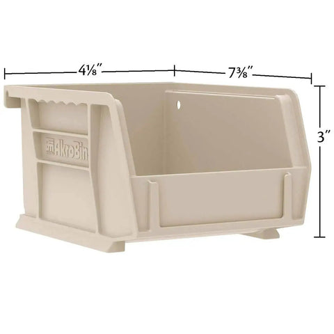 Blue Stackable Plastic Storage Bins 7x4x3 Inch, Space-Saving Organizer for Garage, Pantry, Craft Room, Holds Up to 10 Pounds