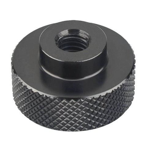 Close-up of Pro Grade Aluminum Black Anodized Welding Hood Fasteners Kit for Pipeliner Flip Hood Headgear Replacement Screws