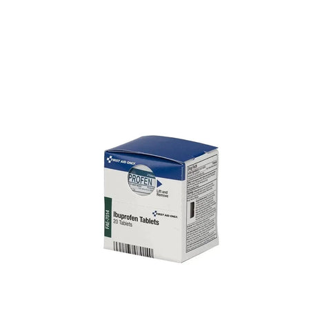 Smart Compliance Ibuprofen Packets Refill for First Aid Kits by First Aid Only box, side view
