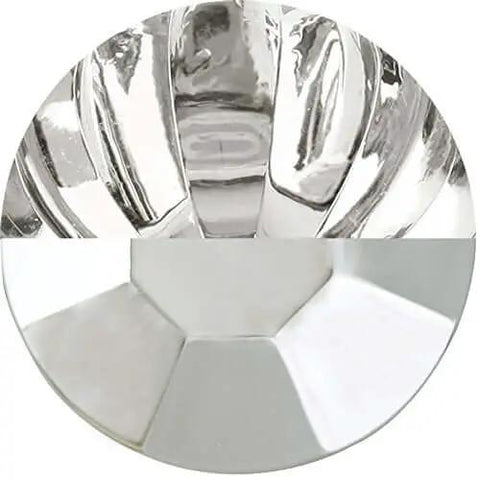 Close-up of crystal acrylic detail on Solid Core Kitchen Cabinet Knobs In Crysacrylic With Chrome Finish 1 Inch Luxury Cabinet And Dresser Knobs Handles For Doors And Drawers Midway Collection By Hickory Hardware.
