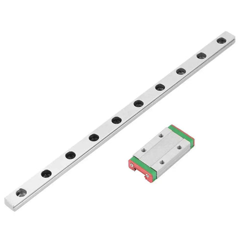 200mm LML9H Miniature Linear Guide Rail, 9mm Width Linear Motion Rail with Slide Block, metal design with mounting holes