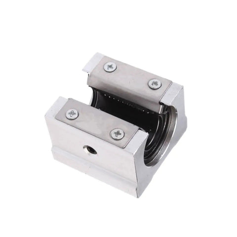 Open-design 4 Pack SBR10UU Linear Ball Bearing Blocks for SBR10 guide rails with aluminum carriers and precision ball bearings