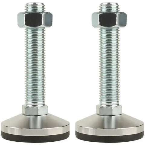 Heavy Duty Leveling Screw Leg With 3.94 Inch Diameter Base, 150 Millimeters Long, Adjustable Leveling Feet M30 Thread, 5500 Lb Capacity