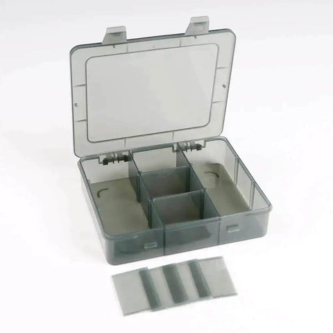 9 Grid Craft Storage Organizer Box With Removable Dividers For Beads Jewelry Buttons And Small Parts Translucent Gray