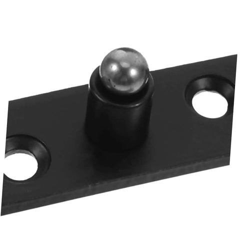 Rock Solid Heavy Duty Stainless Steel Pivot Hinges For Hidden Doors And Secret Bookcases In Black Finish, close-up view