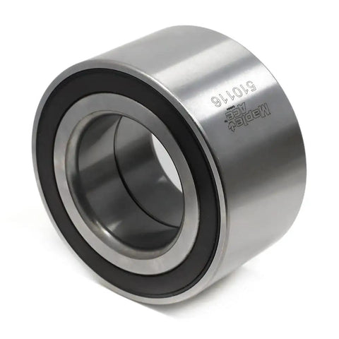 Rear Wheel Bearing WB 510116 for Jeep Grand Cherokee and Dodge Durango, angular contact design with ABS sensor, side view.
