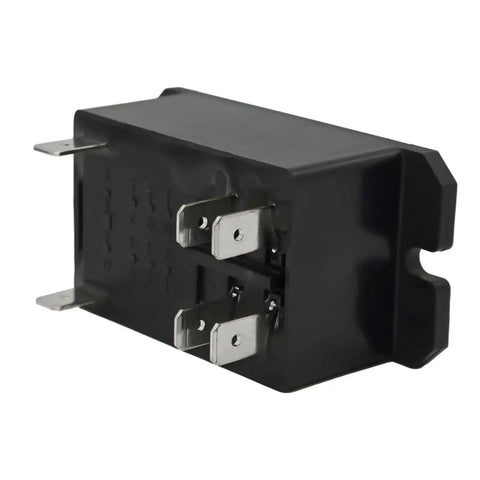 OEM Replacement Furnace Relay DPST General Purpose For HVAC Control And Furnace Performance, durable black relay side view