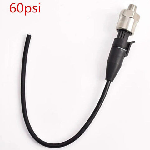 FASTROHY 60psi pressure transducer with 1/8 NPT thread, stainless steel sensor, black lead cable