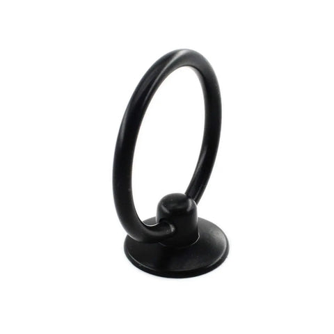Black Metal Kitchen Cabinet Handles And Ring Pulls For Cabinets And Drawers Single Hole Installation Knobs With Screws