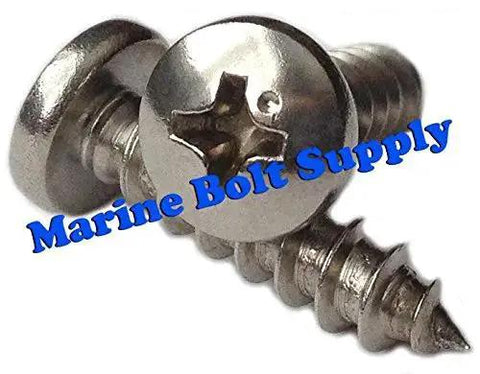 Marine Grade Type 316 Stainless Steel Phillips Pan Head Sheet Metal Screw Kit For Boats And DIY Projects Rust Resistant