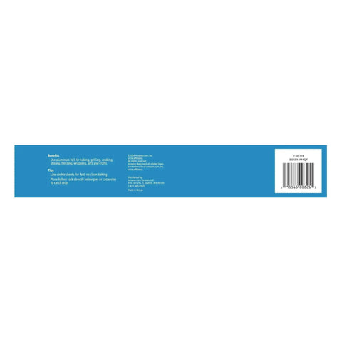 Product label for Heavy Duty Aluminum Foil Roll For Cooking And Grilling, Oven Safe, Grill Ready, 125 Square Feet, Pack Of 1.