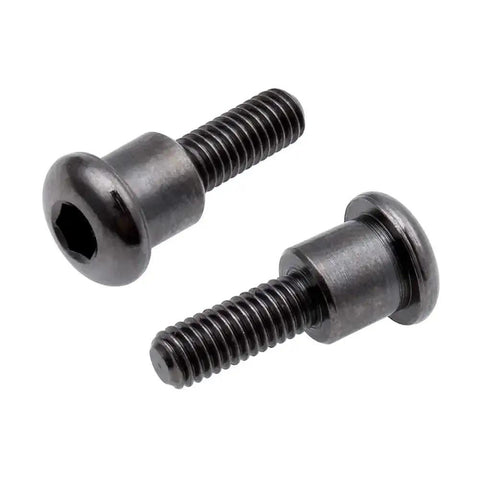 Two RC Shoulder Screws 3x12mm with hex heads for Traxxas Ultra Shocks Replacement Part 3642, shown in a close-up view.