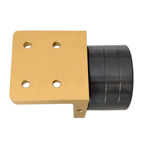 Lock Seat Bearing Roller Tightening Fixture for HSK63F Tool Holders, heavy duty cast iron body, aluminum base, top view