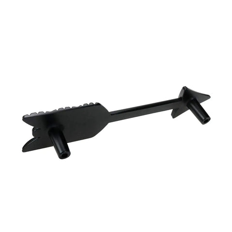 Set Of 4 Black Zinc Alloy Arrow Cabinet Handles With Rust And Corrosion Resistant Finish, 96mm Center To Center Mount