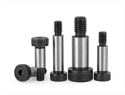 Heavy Duty M6 Shoulder Screws Alloy Steel Grade 12.9 Shoulder Bolts with Round Head for Precise Alignment, Various Lengths