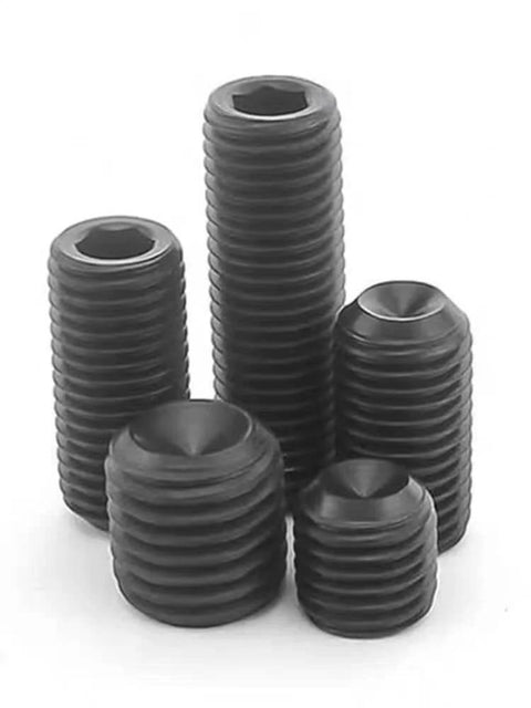 10 Piece M12 X 1.5mm Fine Pitch Cup Point Grub Screws With 6mm Hex Socket 12mm Length Stainless Steel Set Screws for Machinery