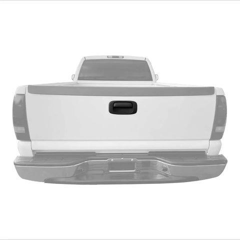 Tailgate Handle Trim Bezel Cover For Silverado Sierra 1999-2007 Black Textured installed on truck tailgate