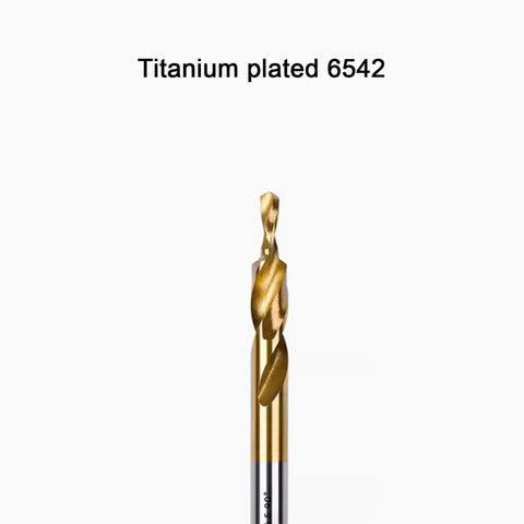Two Stage Step Drill Bit Stainless Steel Pro Grade For Copper Aluminum Stainless Steel Titanium Alloy Variable Diameter Countersunk Head Chamfering And Hole Drilling 3.4 To 6.5mm Range 90 Degree Shank High Speed Helix Long Life titanium-plated