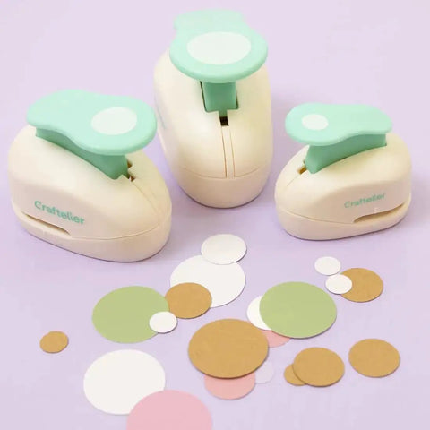 Three Inch Circle Hole Punch With Lever For Precise Clean Cuts Great For Scrapbooking Cards Journals And DIY Paper Crafts