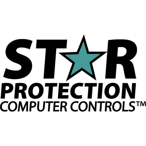 Star Protection Computer Controls logo featuring a star within the text.