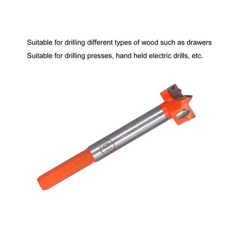 Carbide Boring Drill Bit for Woodworking 19mm Hinge Hole Opener for Wood Veneer Plywood and Plastic, Durable Cemented Carbide Bit With Clean Cuts