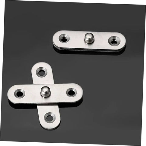 Hidden Door Hinge Kit From Mipcase With 10 Concealed 360 Degree Pivot Hinges for secret doors and hidden bookcases, stainless steel design.