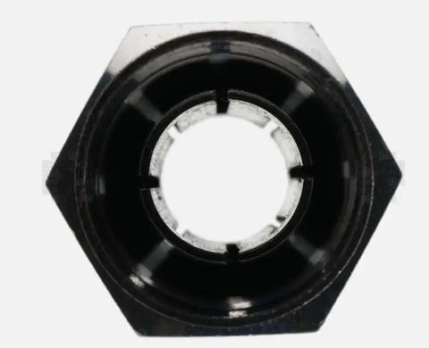 Front view of Half Inch Collet For 5625 Router With Self Releasing Lock Nut Assembly Eight Segment Design Minimizes Vibration All Steel