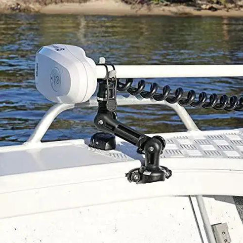 Expandable and Adjustable Trolling Motor Support XL for Kayaks and Boats with Outboard Inboard Alignment and Height Adjustable Shaft