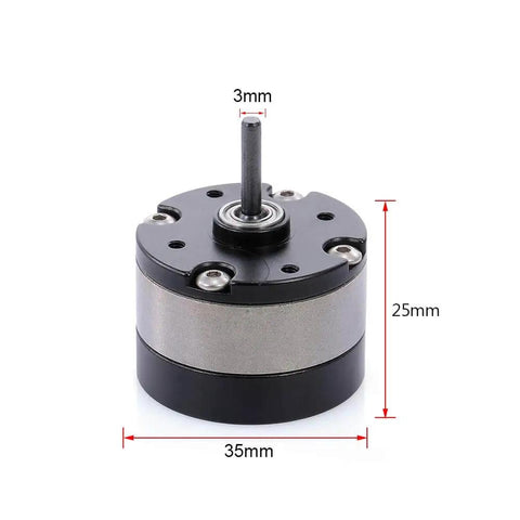1/3 Planetary Gear Reduction Unit For 540 Motor RC Cars Metal Gearbox with dimensions 35x25x3mm