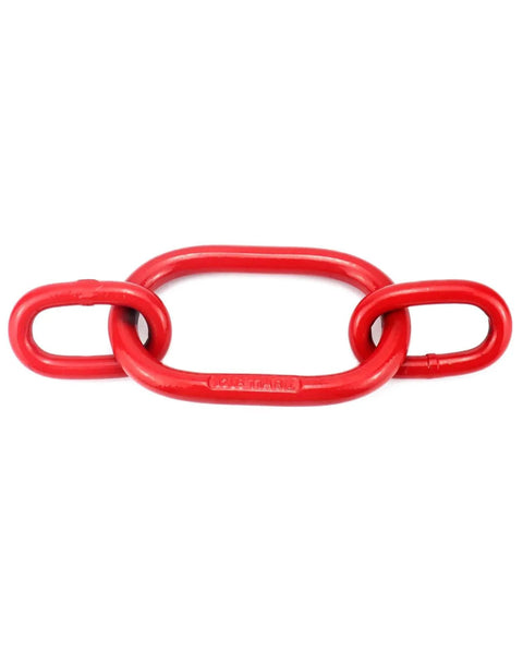 Chain Sling Ring Oblong Master Link Hoist Ring For Lifting Rigging Grade 80 8 Ton G80 Steel Red Heavy Duty Connector