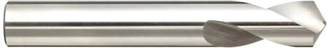 High Speed Steel NC Spotting Drill Bit For Precision Centering And Chamfering, 120 Degree Point, Half Inch Diameter, Slow Spiral, Straight Shank