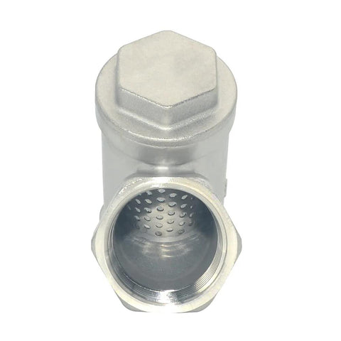 Megairon 1-inch WYE strainer mesh filter valve, stainless steel SS316, 1 in NPT female