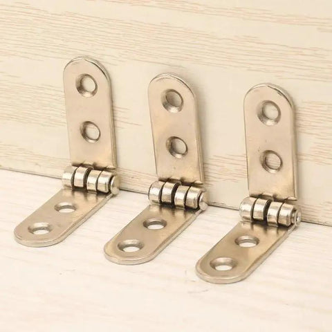 Foldable 180 Degree Rounded Corner Buffer Hinge For Wooden Box And Cabinet Doors Metal Rotating Flap Hinge 2-pack