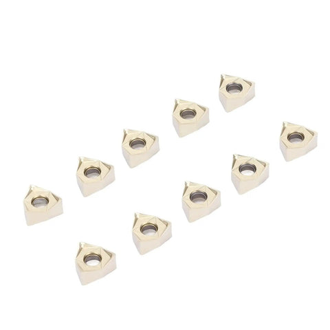 10 Pro Grade Premium Silver Coated Indexable Carbide Inserts For Lathe Turning Blades High Precision Wear Resistant Cutting Tools