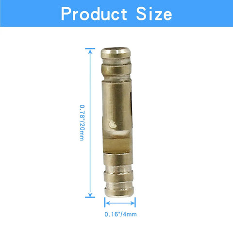 Hidden Barrel Hinges Set 25 Brass 4x20mm Concealed Hinges For Crafts Wooden Boxes And Jewelry Boxes Cabinet Doors showing size dimensions