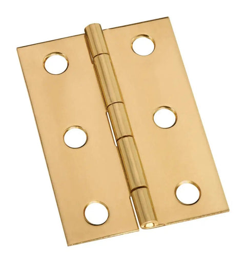 Brass 2-1/2 Inch Cabinet Hinges Bundle, 2 Pack With Screws Included, Broad Design For Oversized Cabinets And Drawers For A Dramatic Touch