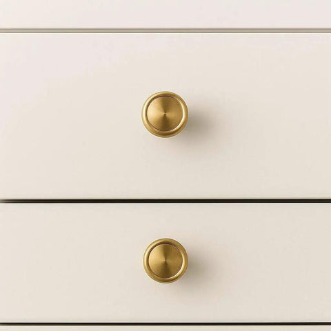 Champagne Bronze Cabinet Knobs Set Of 10 For Kitchen And Furniture, One And A Quarter Inch Single Hole Zinc Alloy Knobs