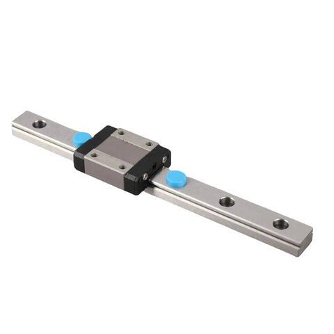 Miniature Linear Rail Guide With 12mm Width, 4 Point Contact, Integrated Lubrication System for precision equipment, side view