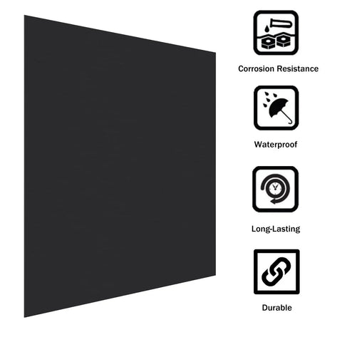 Black Anodized Aluminum Sheet For Laser Engraving 12 By 12 Inches 0.8 Mm Thick 5052 Aluminum Crafting Plates with durability icons