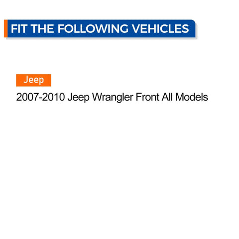 Front Wheel Hub And Bearing Assembly 513272 For 2007 To 2010 Jeep Wrangler 5 Lug With ABS Easy Bolt On Replacement compatibility