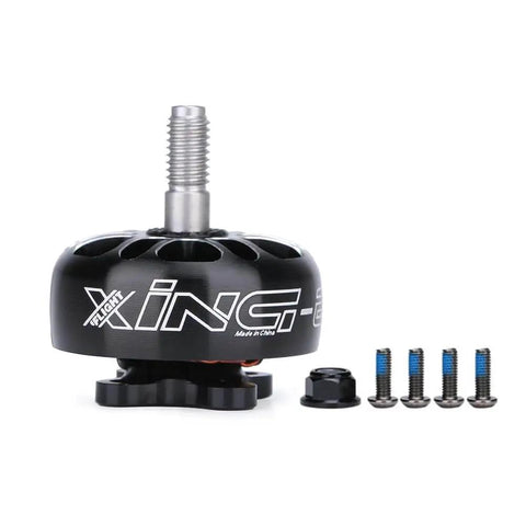 XING E Pro 2306 1700KV FPV Brushless Motor for 6S Racing Drones shown front view with screws