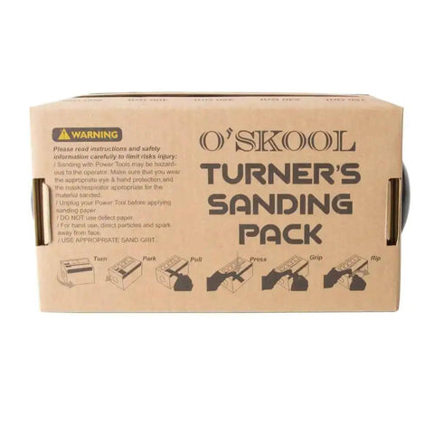 Box packaging for Sanding Strip Kit With Dispenser, 5 Grit Range 150 240 320 400 600 Rolls, front view.