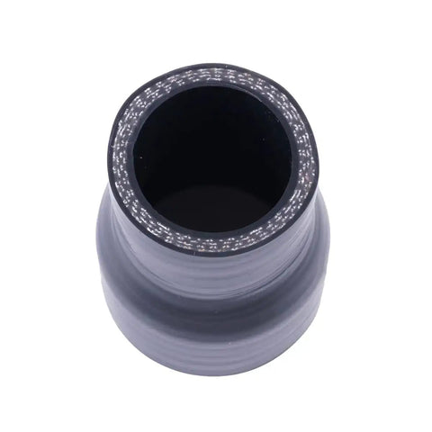 Top view of a 1.5 To 2 Inch Silicone Reducer Coupler Reinforced Hose, 4-Ply Go-To Turbo Intercooler Intake Piping, Universal 38-51mm