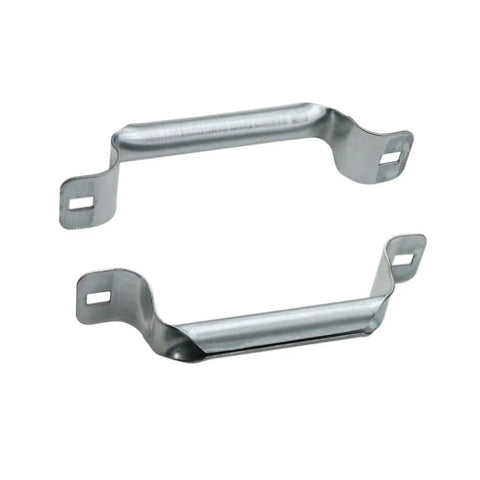 Heavy Duty Garage Door Pull Handles 2 Pack Replacement For Bottom Lift, Suitable For Sliding Barn Shed Doors, Solid Steel With Galvanized Finish, Silver